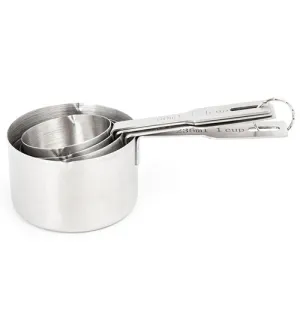4 Piece Stainless Steel Measuring Cup Set