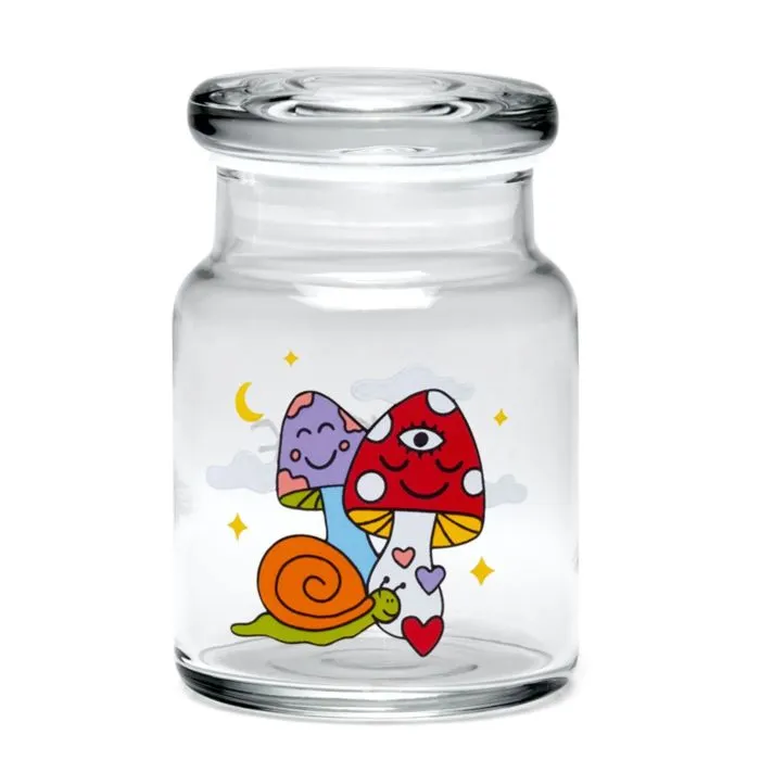 420 Science - Classic USA Glass Jars - Woke Cosmic Mushroom