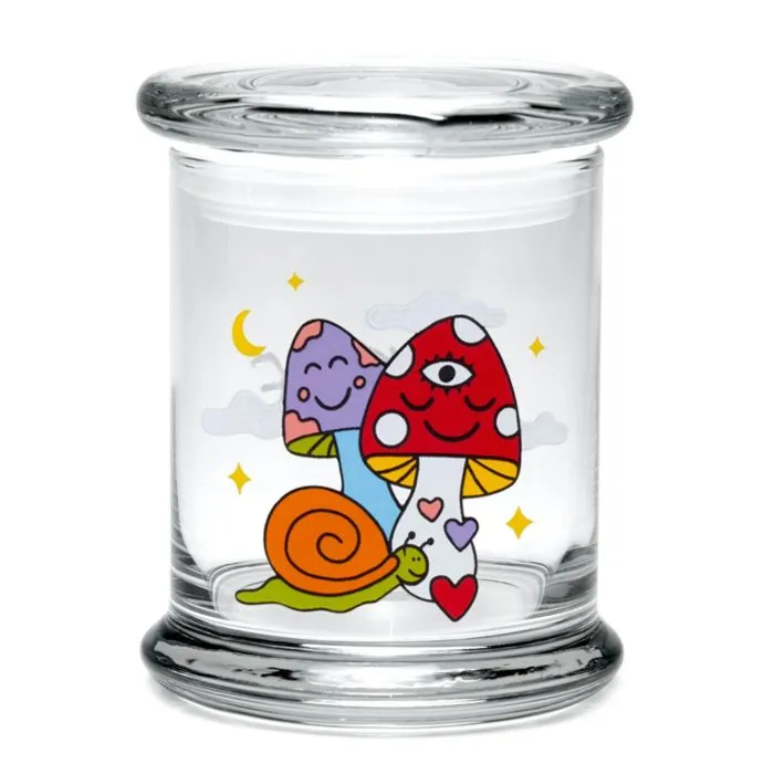 420 Science - Classic USA Glass Jars - Woke Cosmic Mushroom