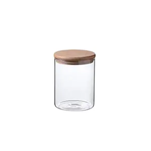 500Ml Glass Storage Jar With Bamboo Lid
