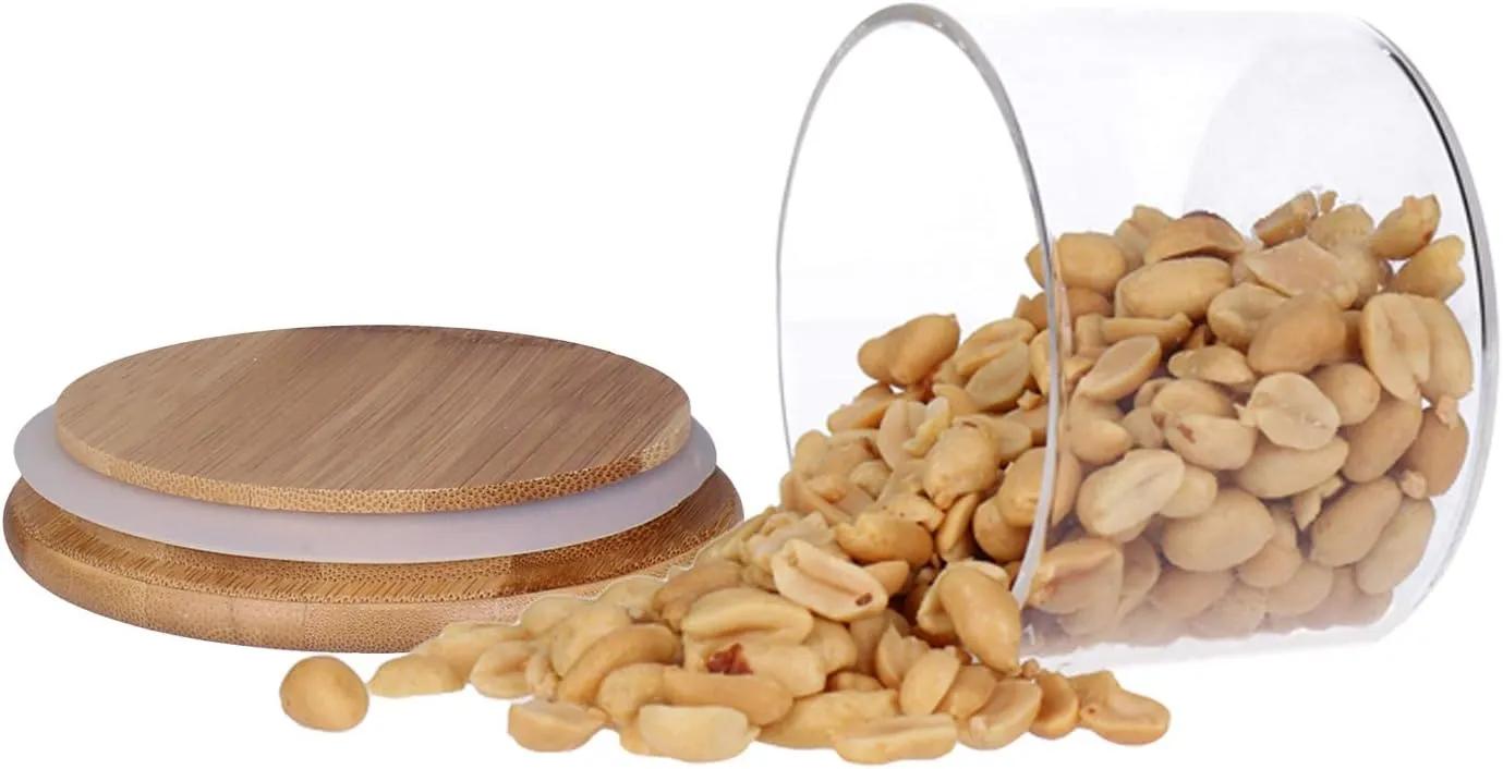 500Ml Glass Storage Jar With Bamboo Lid