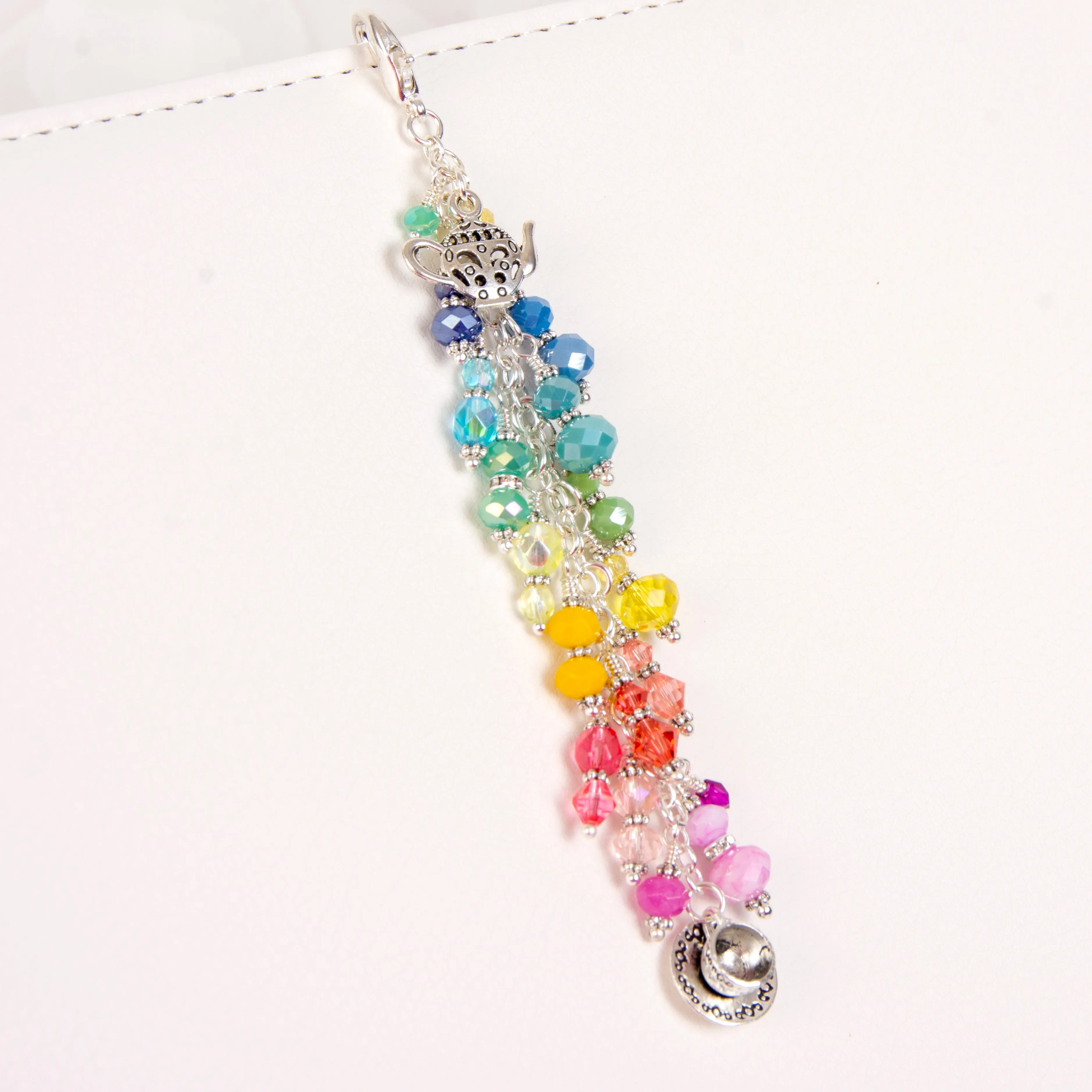 Afternoon Tea Dangle Planner Charm with Teapot and Tea Cup
