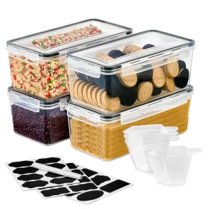 Airtight Food Storage Containers with Lids (4 Pack)