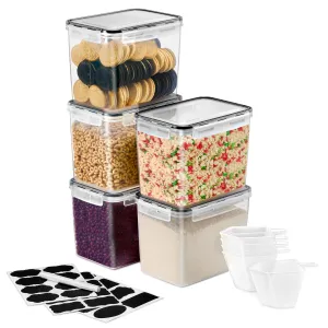 Airtight Food Storage Containers with Lids (5 Pack)