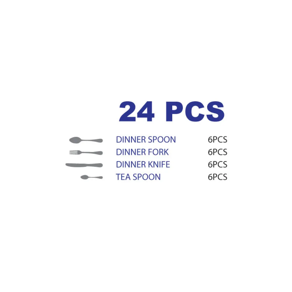 Arshia Stand Cutlery Set 24PCS