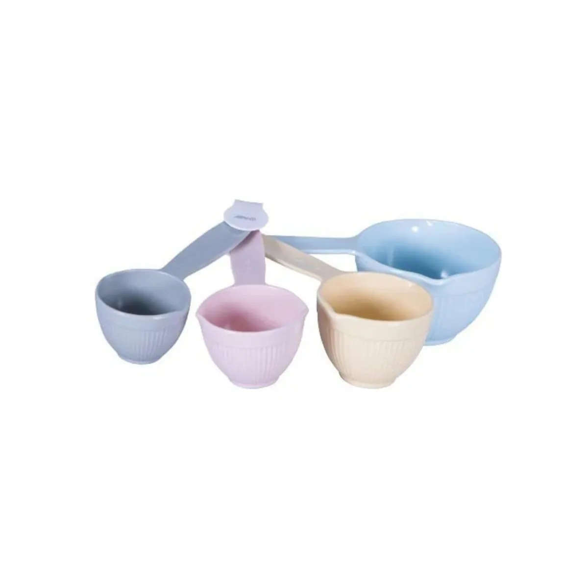 Avanti Ribbed Measuring Cups Pastel Set of 4