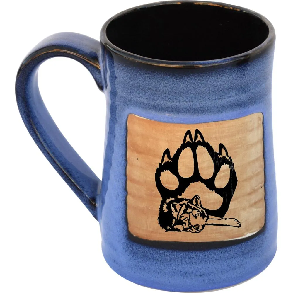 Blue Wolf Pottery Serving Plate