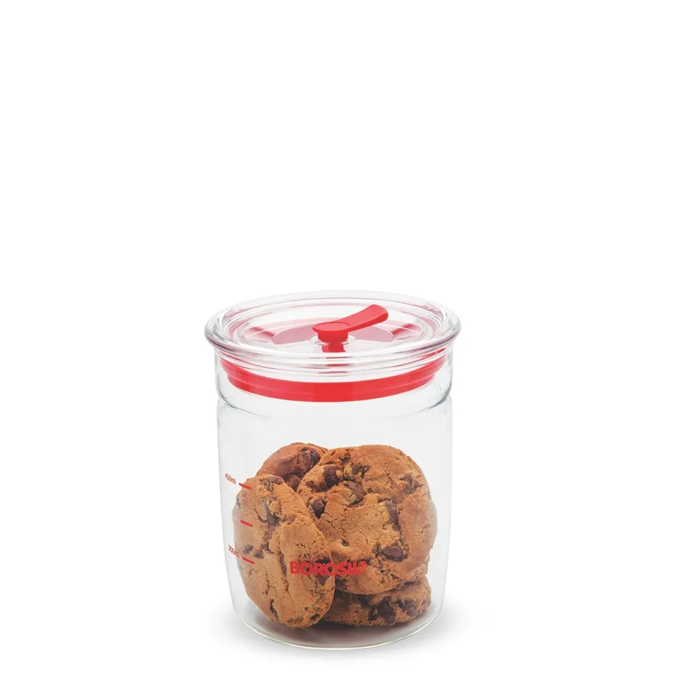 Borosil Classic Trend Glass Jar