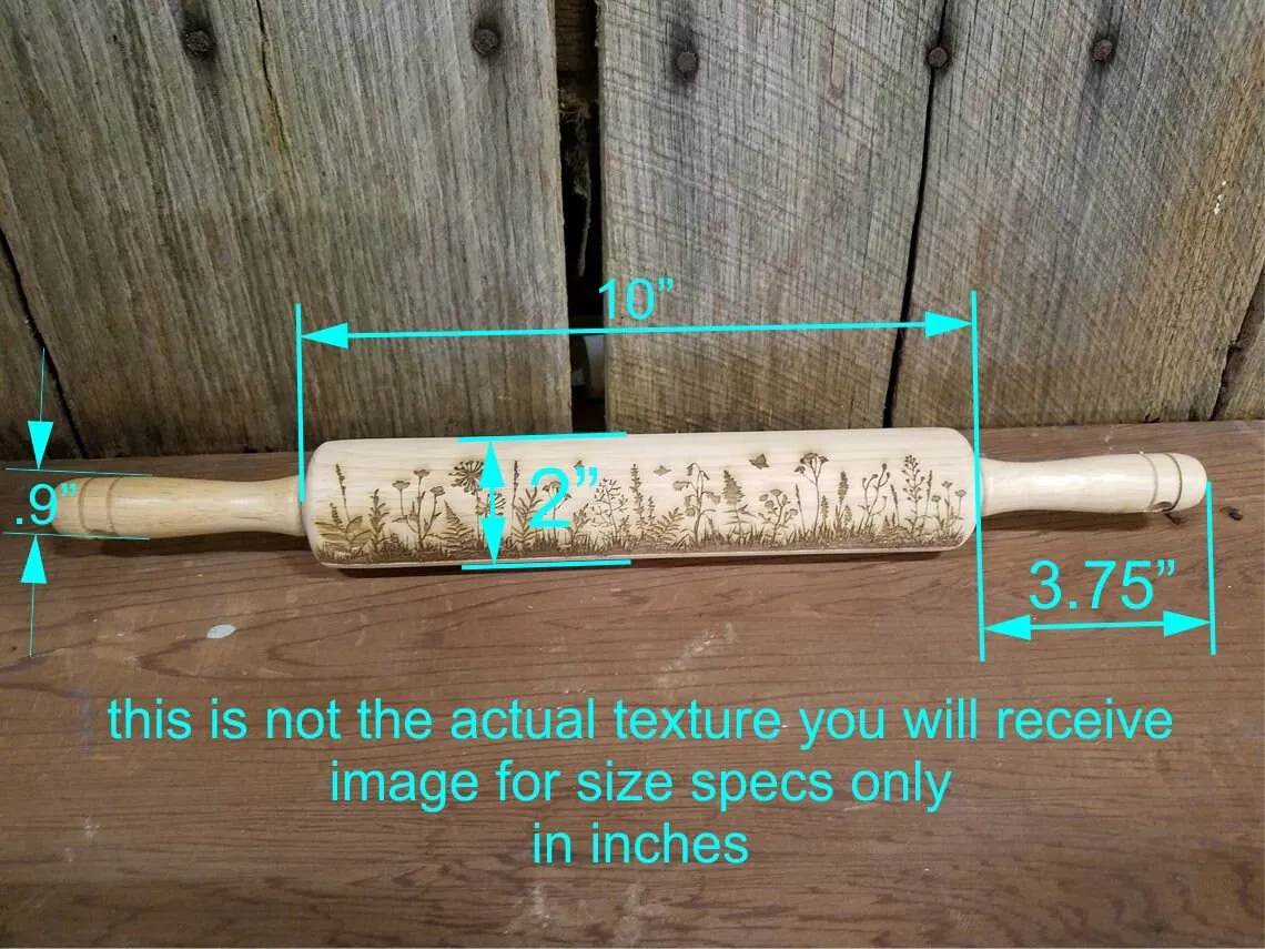 Coco, Hot Chocolate, Coffee, Snowflakes, Winter, Christmas, Texture, Embossed, Engraved, Wooden Rolling Pin, Cookie Stamp, pottery