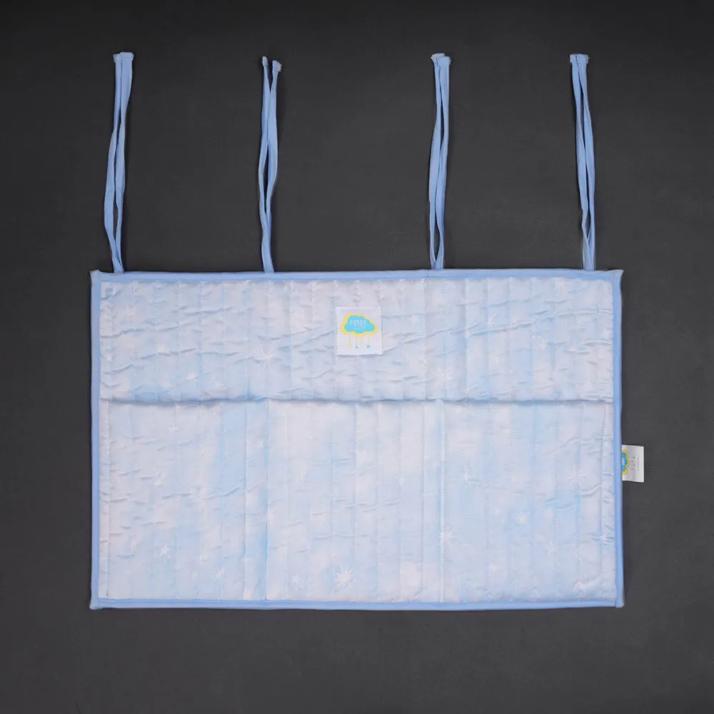 Fancy Fluff Organic Cotton Crib Organiser - Nova