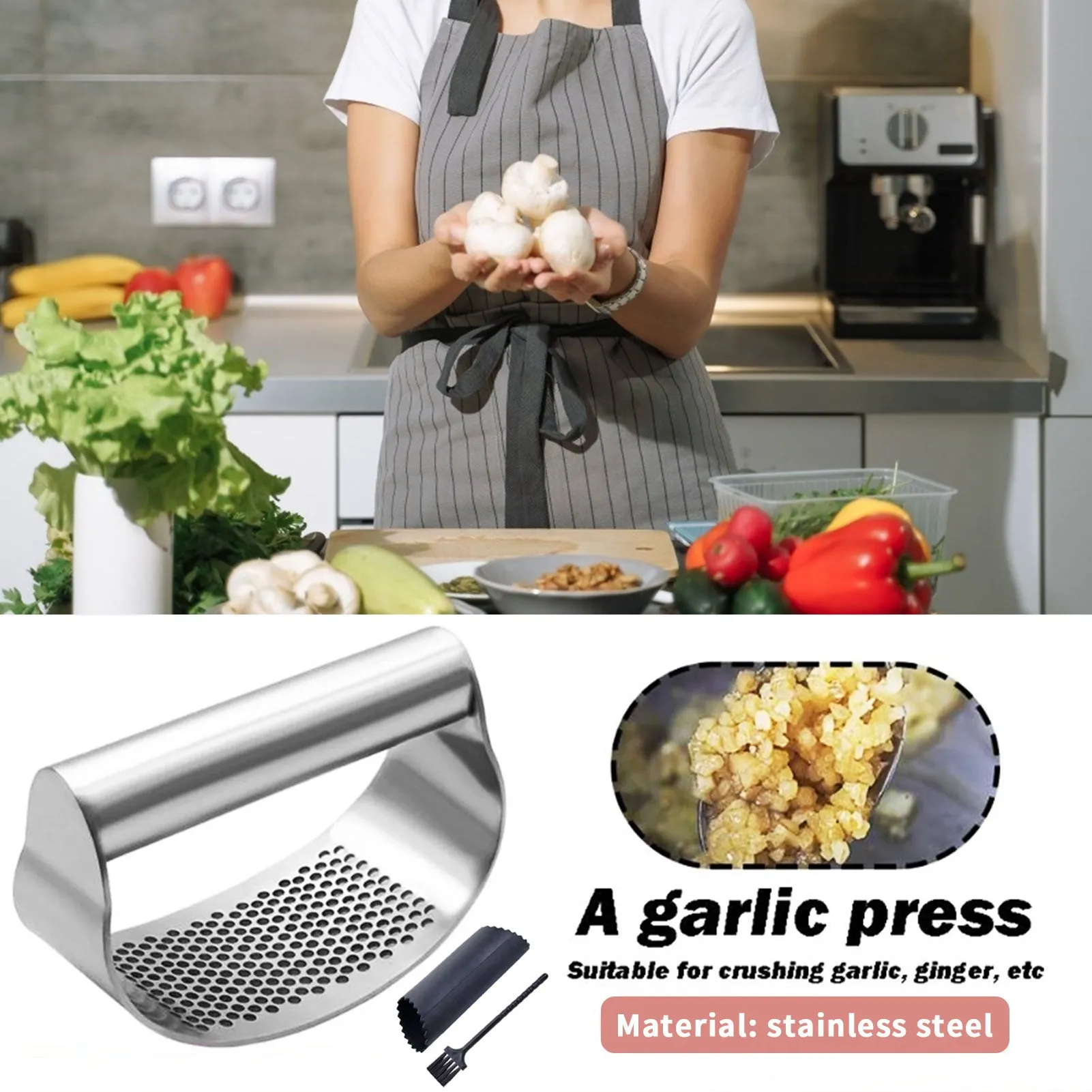 Funki Buys | Garlic Presses | Stainless Steel Garlic Rocker
