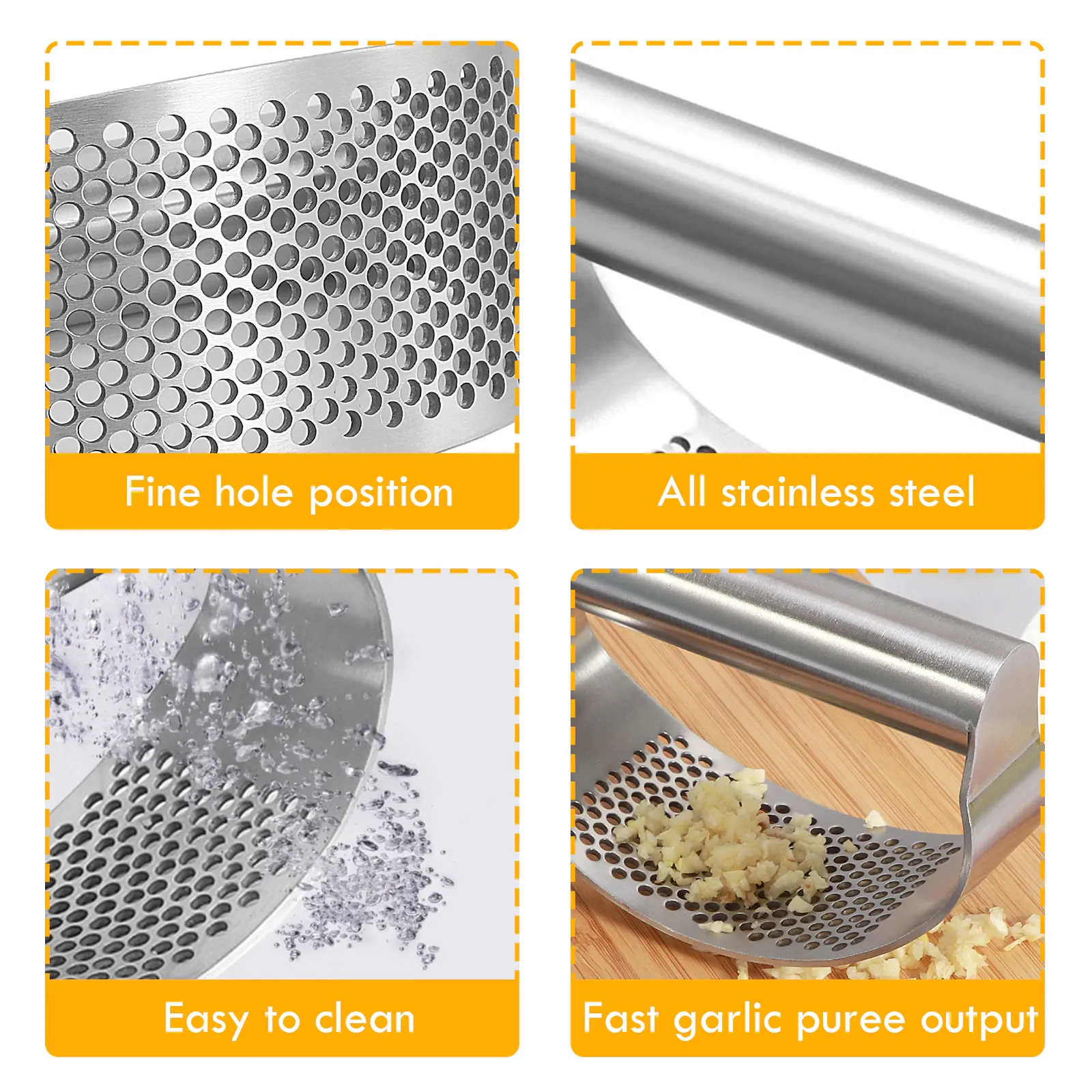 Funki Buys | Garlic Presses | Stainless Steel Garlic Rocker