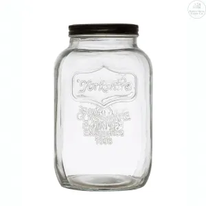 Glass Jar With Metal Lid
