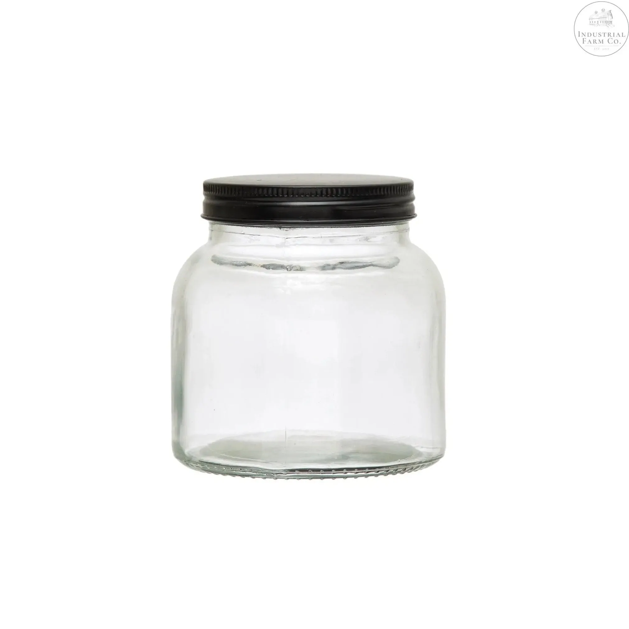 Glass Jar With Metal Lid
