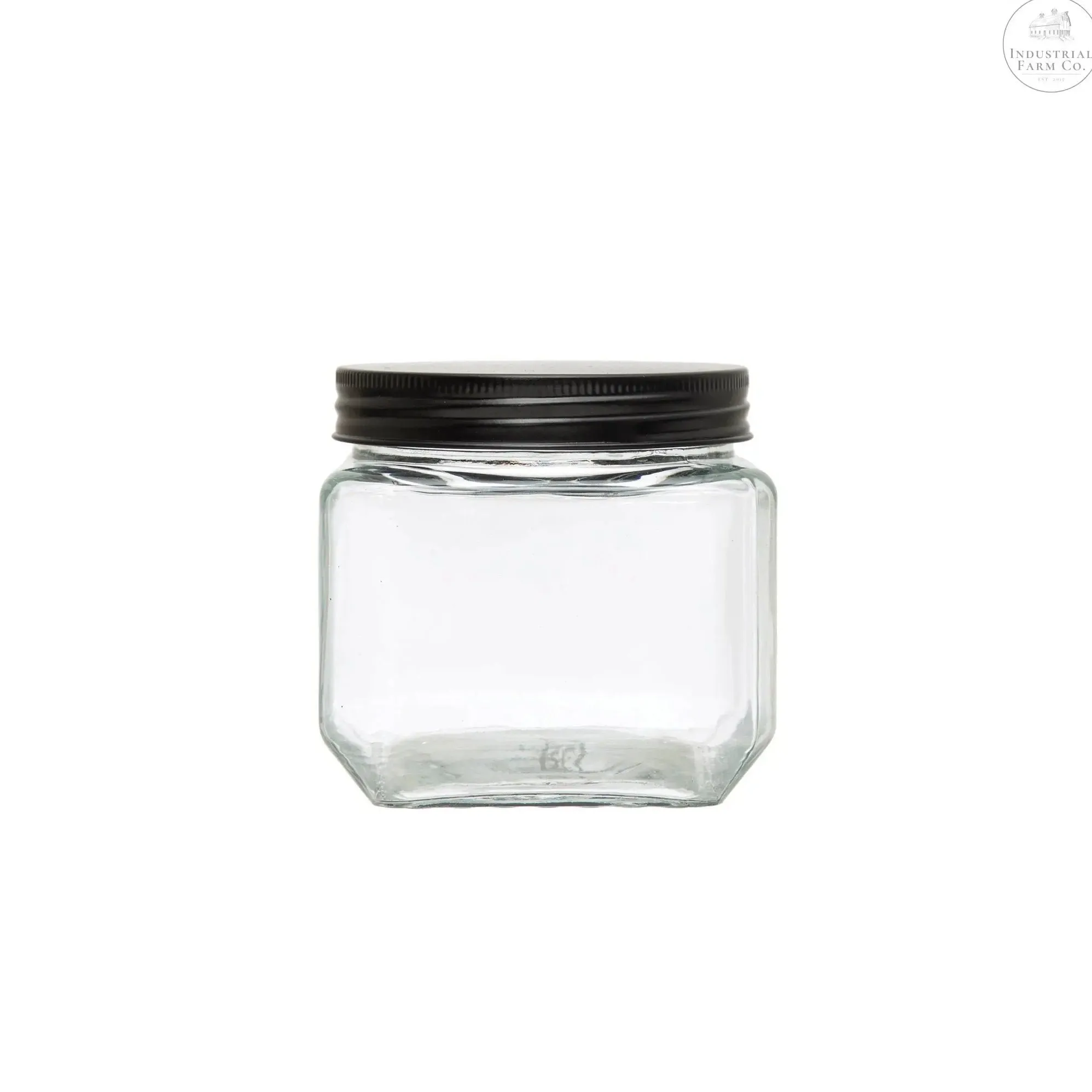 Glass Jar With Metal Lid