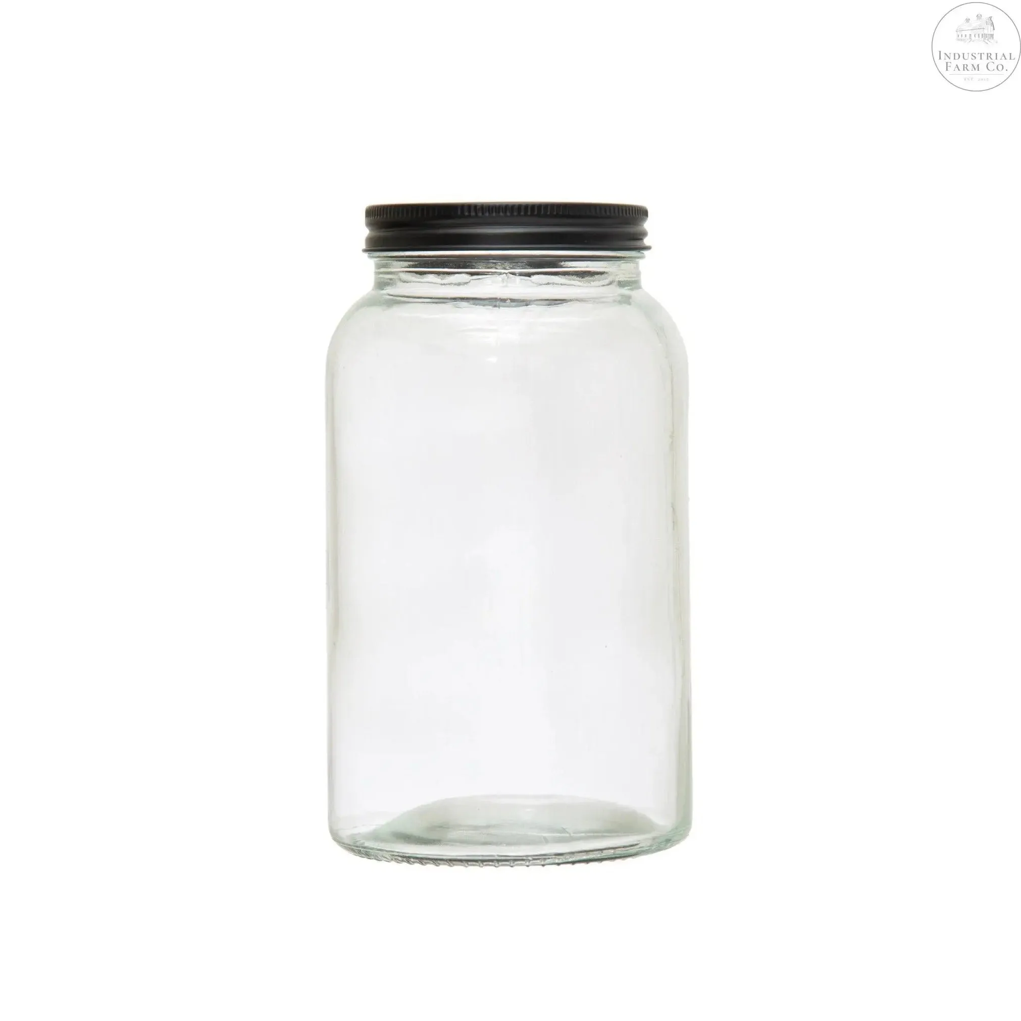 Glass Jar With Metal Lid