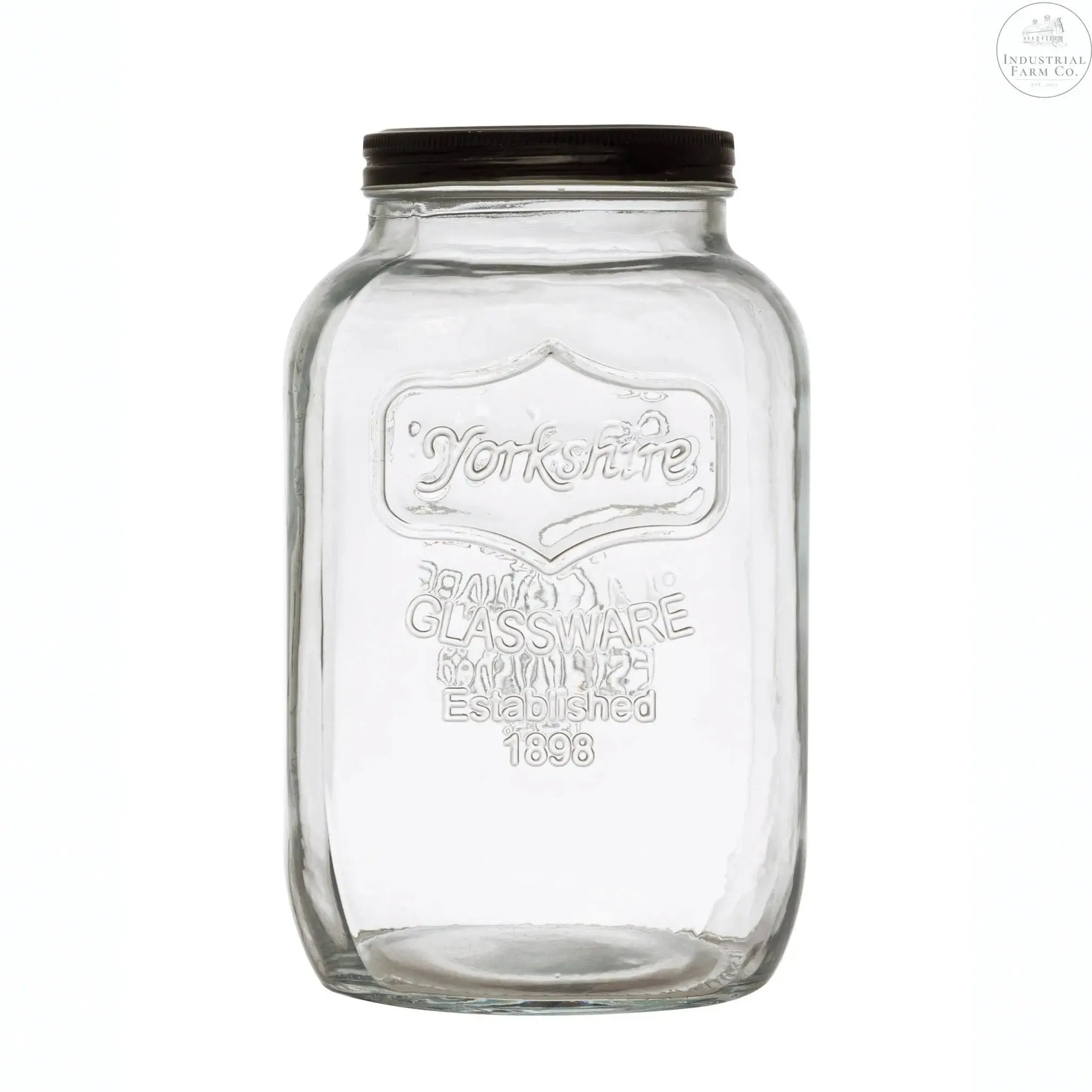 Glass Jar With Metal Lid