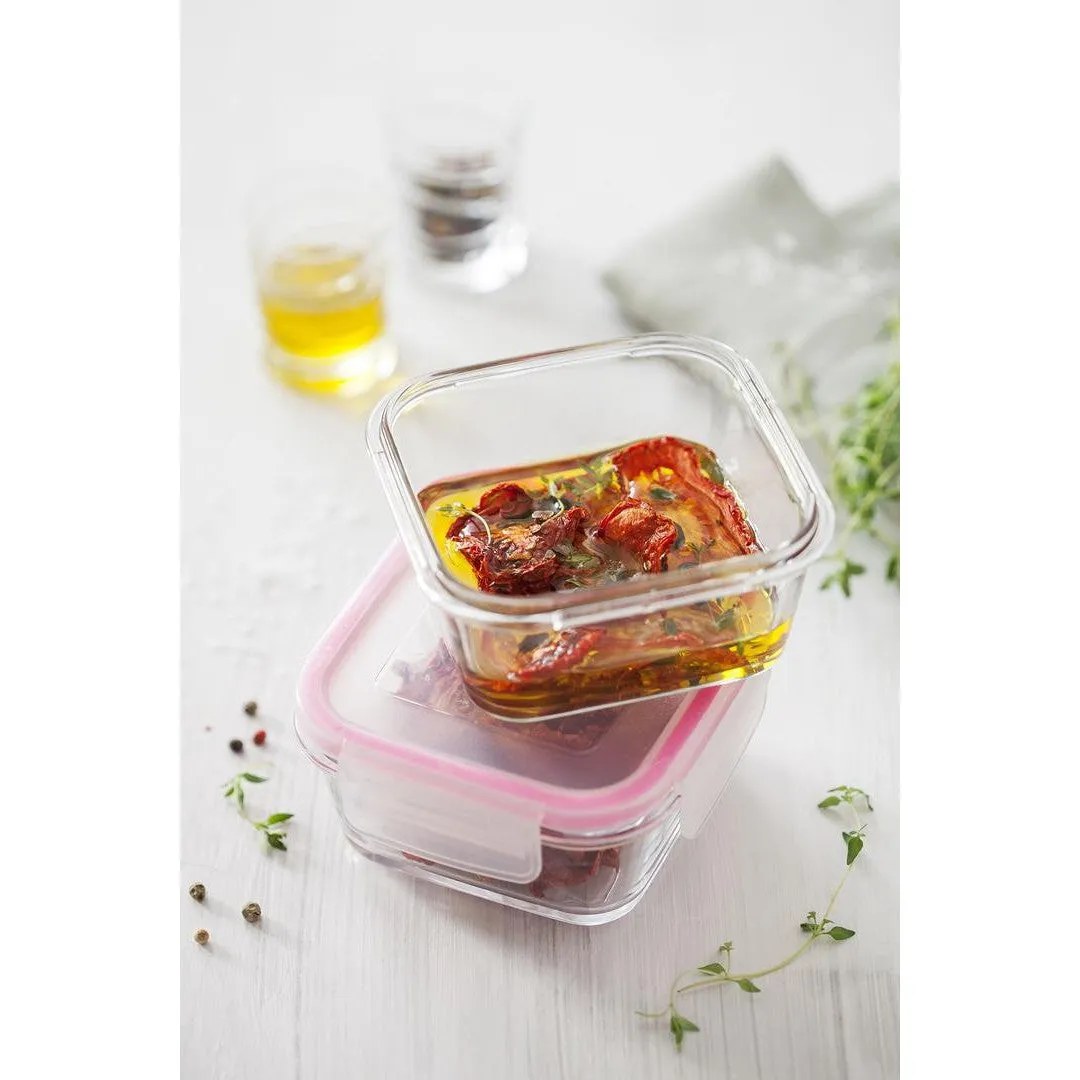 Glass Storage Tub 375ml with Tight Lid SGN2029 1pc