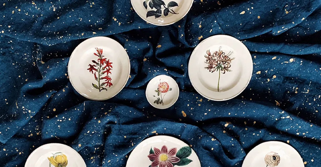 Guernfey Lilly Plate by Astier de Villatte, 22cm