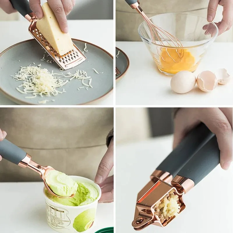 High-End Stainless Steel Kitchen Gadget Set