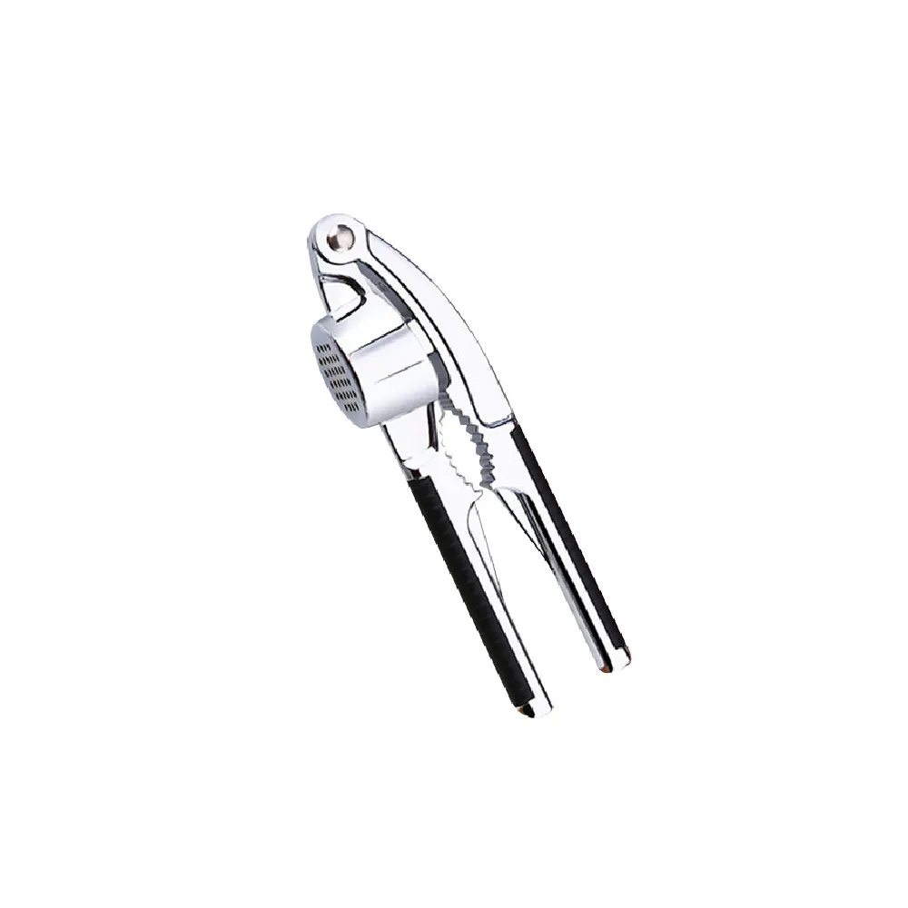 HippoMart Chef's Professional SUS304 Stainless Steel Garlic Press with Ergonomic Handle