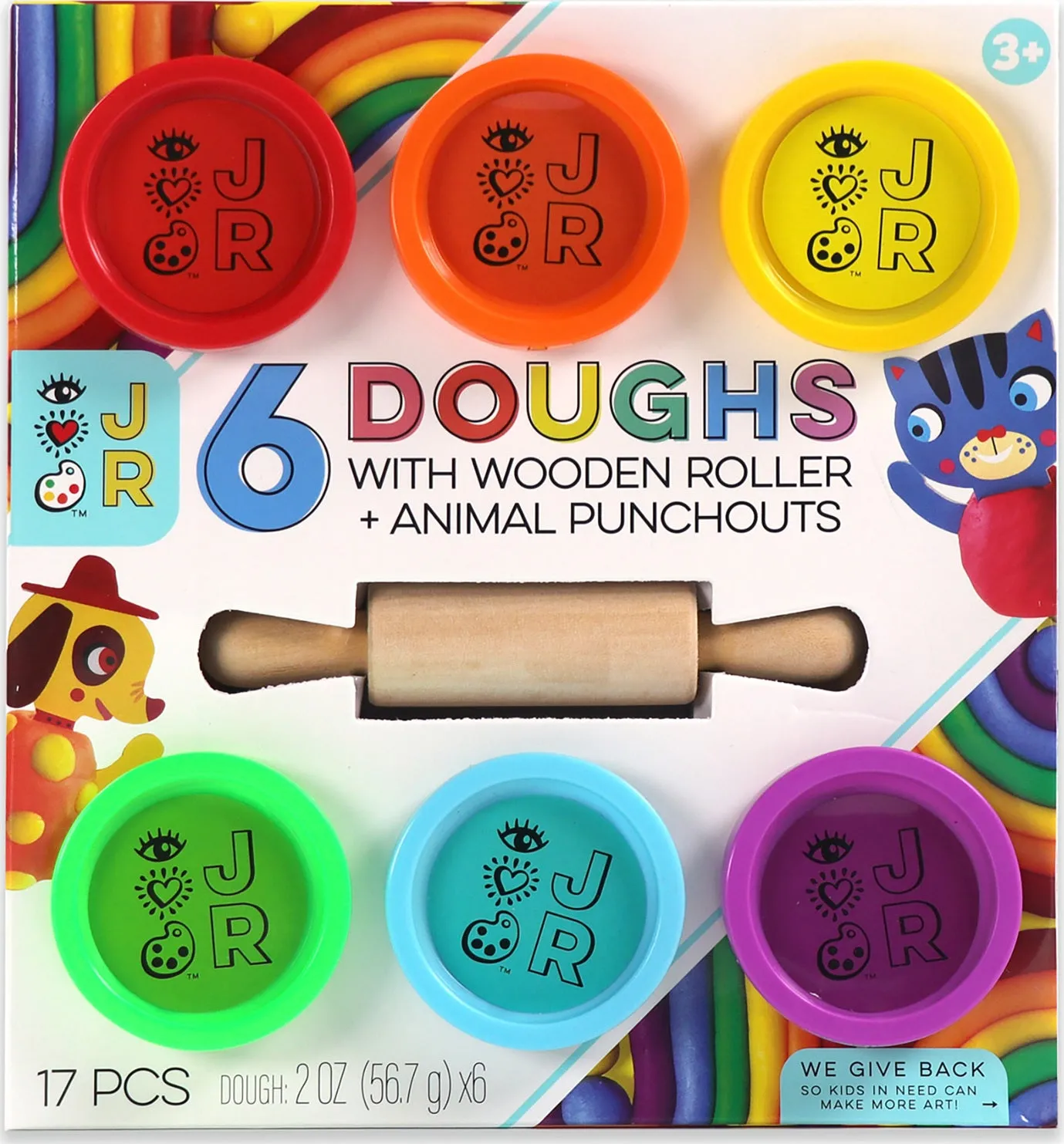 iHeartArt JR 6 Doughs   Wooden Roller
