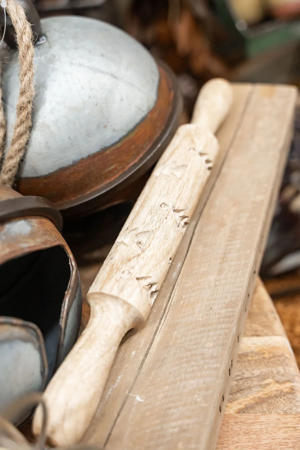 Imprinted Wooden Rolling Pin