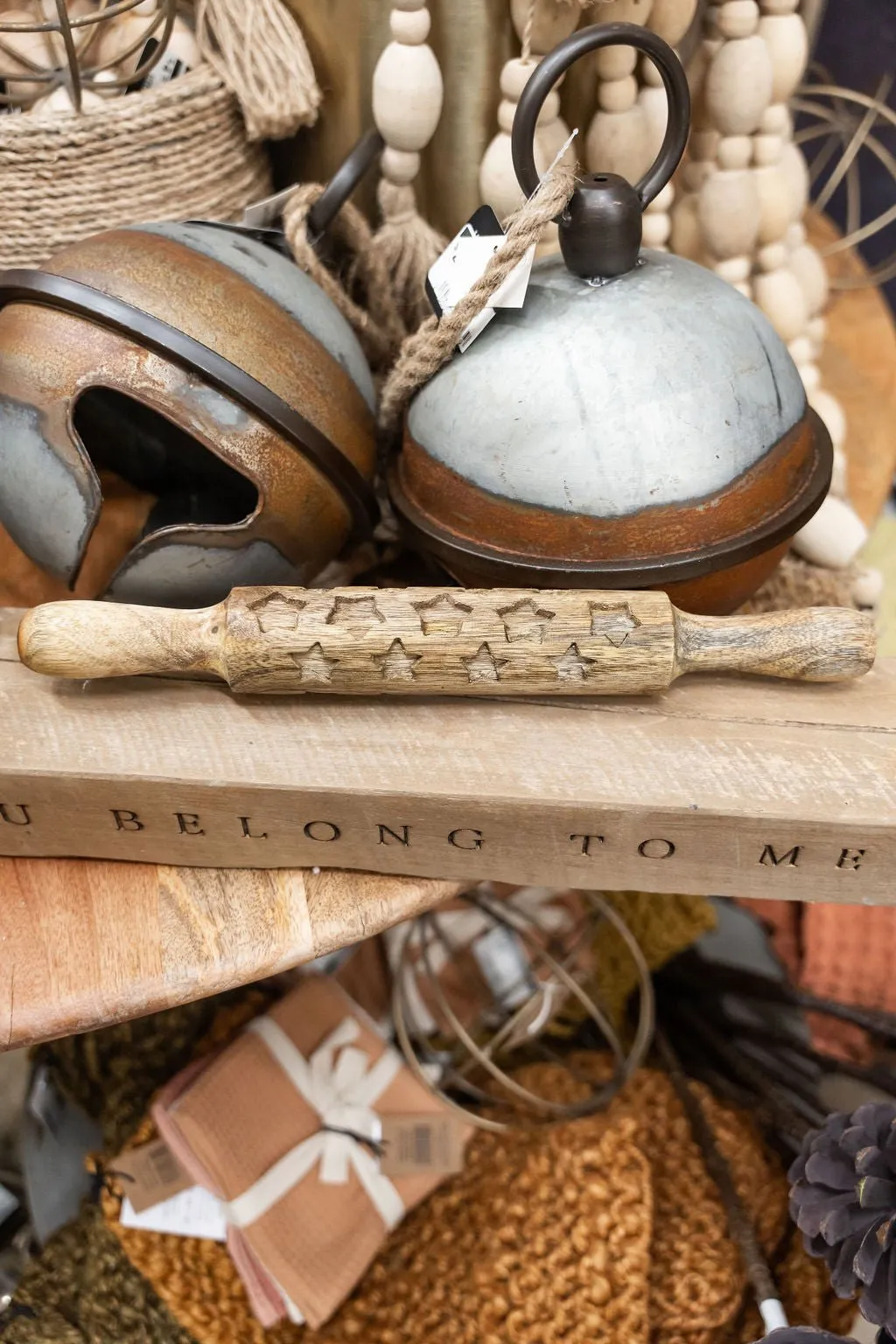 Imprinted Wooden Rolling Pin