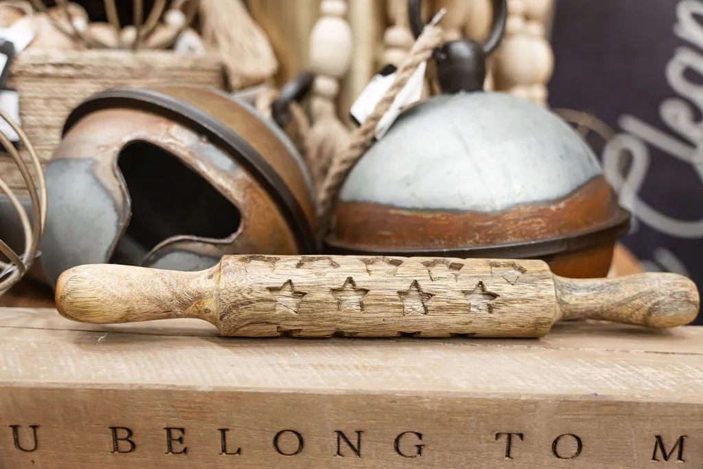 Imprinted Wooden Rolling Pin