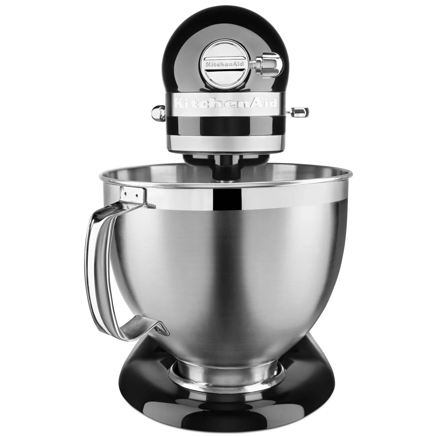 KitchenAid KSM195 Artisan Series Tilt-Head Stand Mixer with Premium Accessory Onyx Black 4.8L