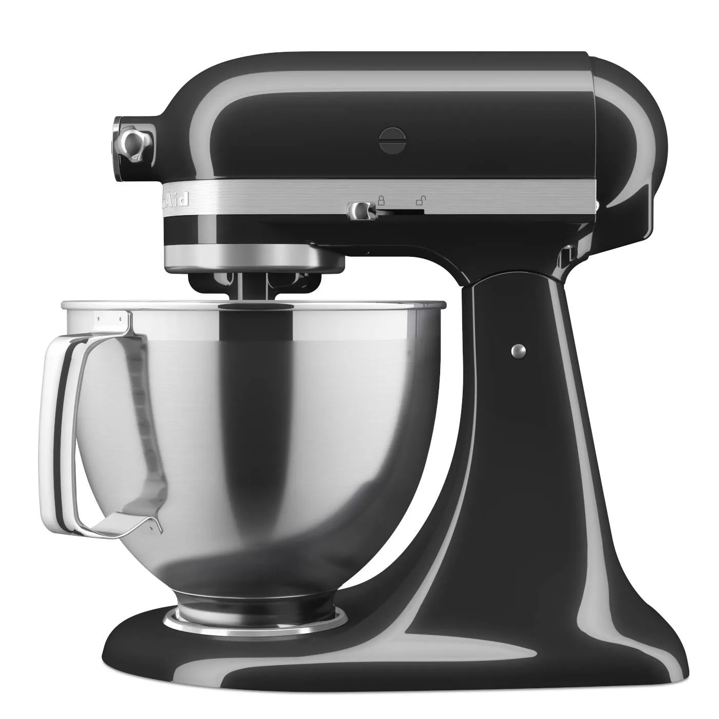 KitchenAid KSM195 Artisan Series Tilt-Head Stand Mixer with Premium Accessory Onyx Black 4.8L