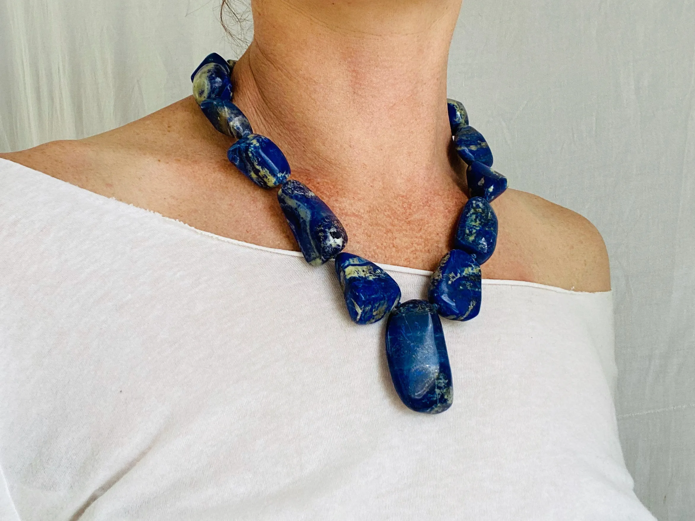 Lapis Beaded Necklace