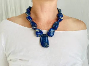 Lapis Beaded Necklace