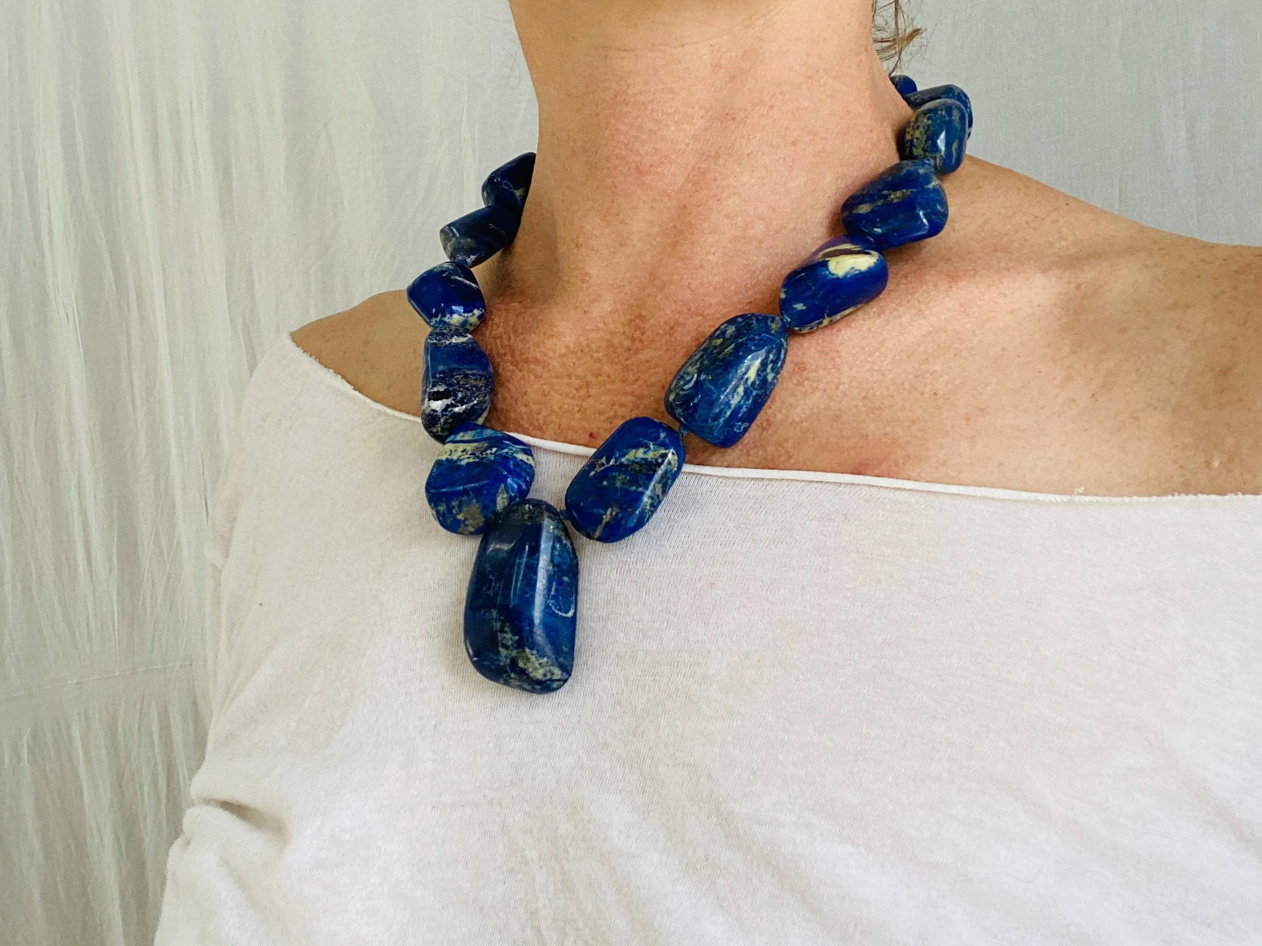 Lapis Beaded Necklace