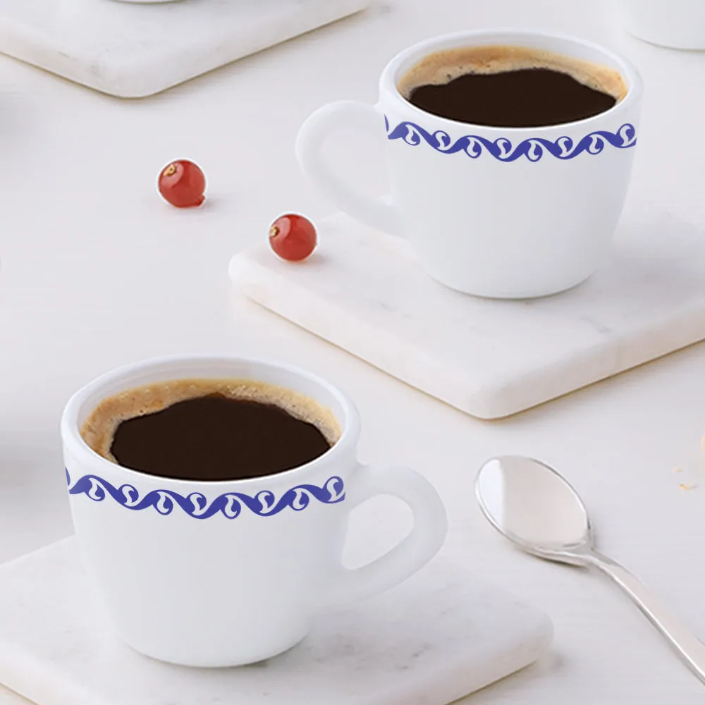Larah by Borosil Jazzblue Cup Set