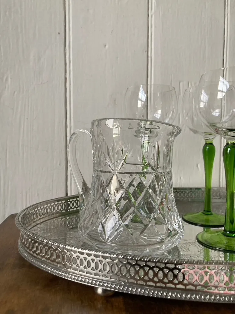 Large silver plate galleried butler's/drinks tray