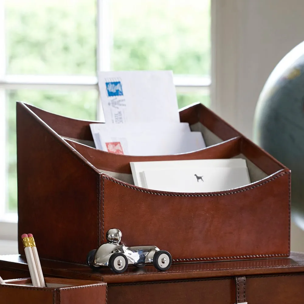 Leather Letter Rack