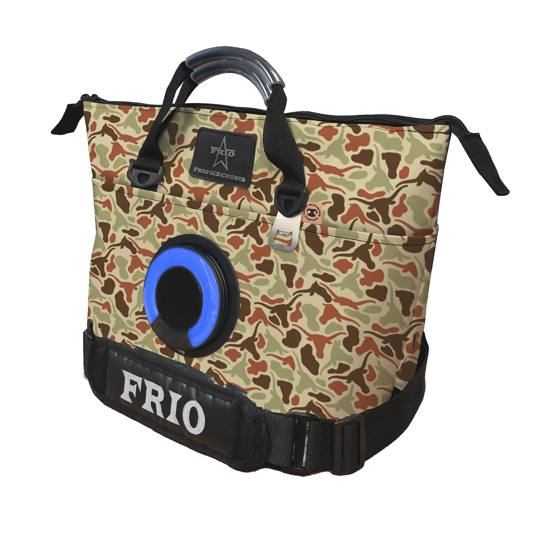 Longhorn Camo - Frio Amigo 18 Can Bluetooth 360 Cooler
