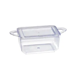 LOUKIA Transparent Casserole Dish with Rigid Lid  2.5oz