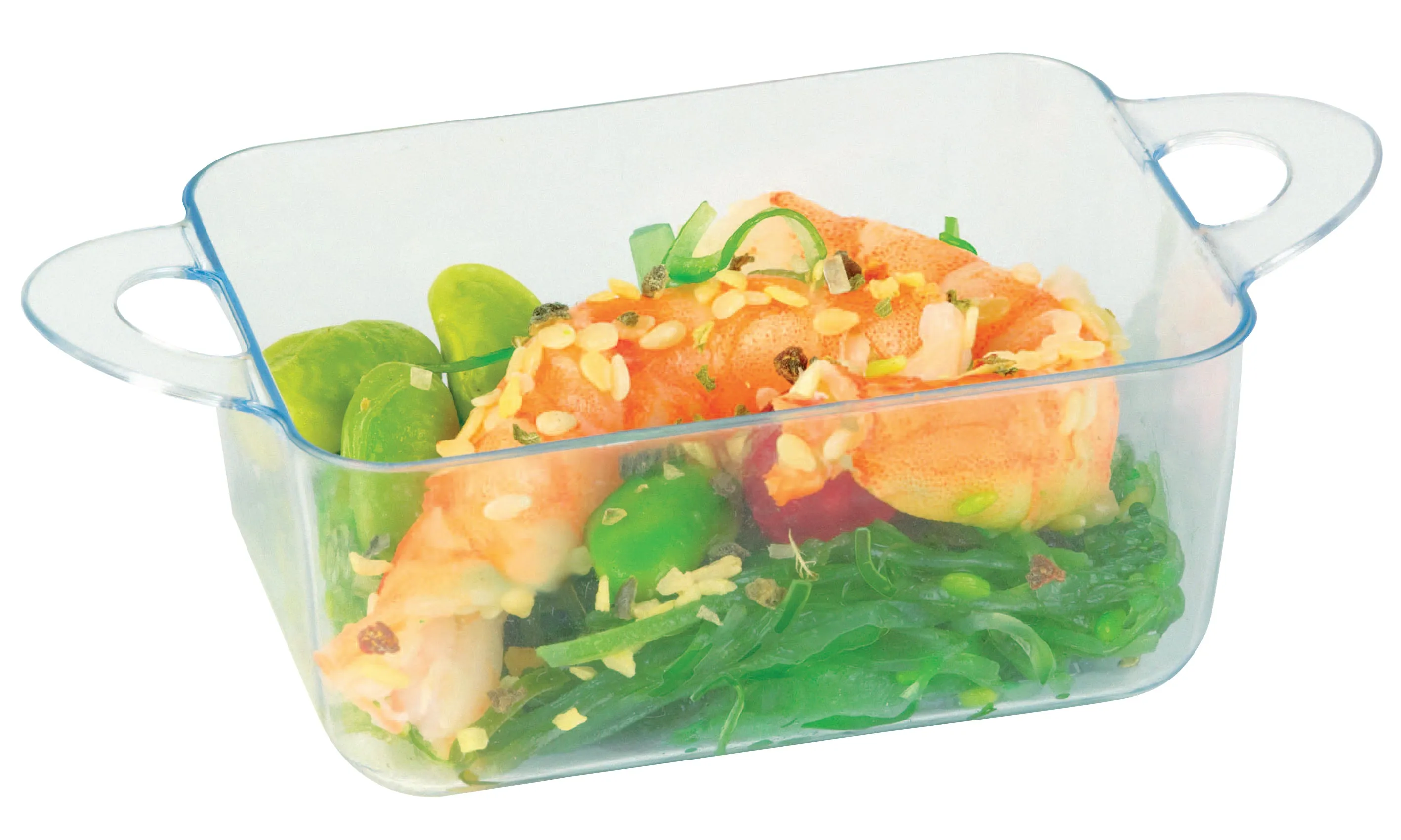LOUKIA Transparent Casserole Dish with Rigid Lid  2.5oz