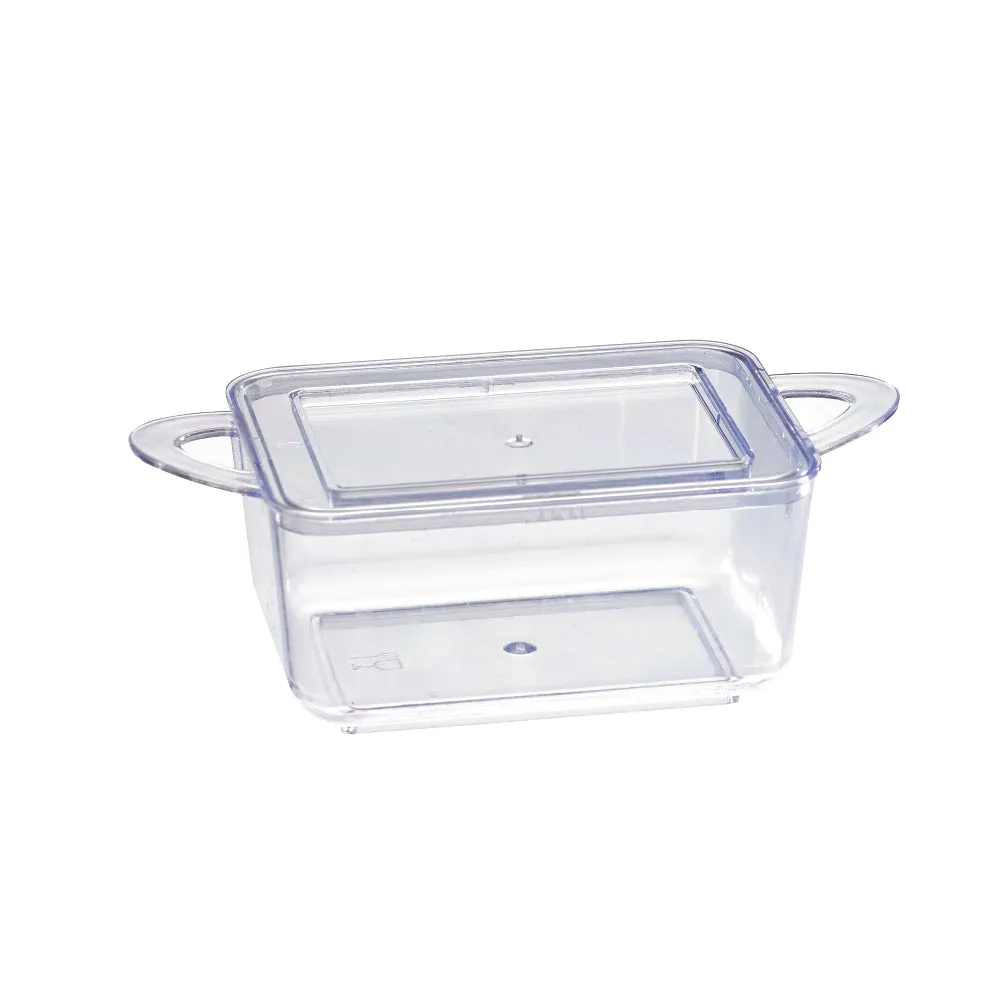 LOUKIA Transparent Casserole Dish with Rigid Lid  2.5oz
