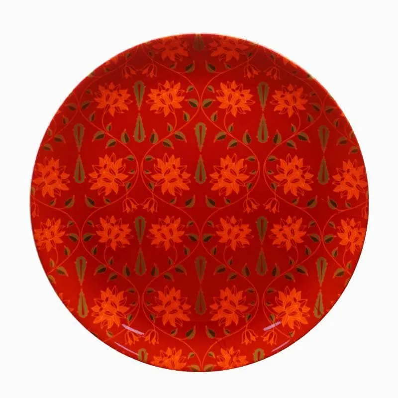 Magnate Mughal decorative Plate - Red