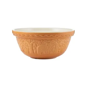 Mason Cash In the Forest Embossed Mixing Bowl | Bear (Ochre)