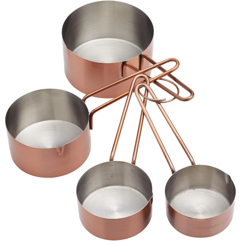 Mc Measuring Cup Set Of 4 S/Steel Copper