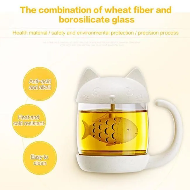 Meow Tea Infuser Cup