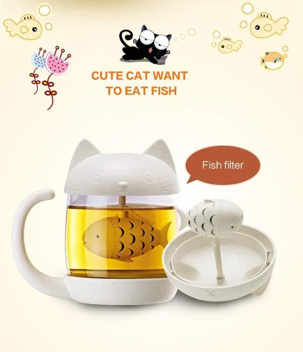 Meow Tea Infuser Cup