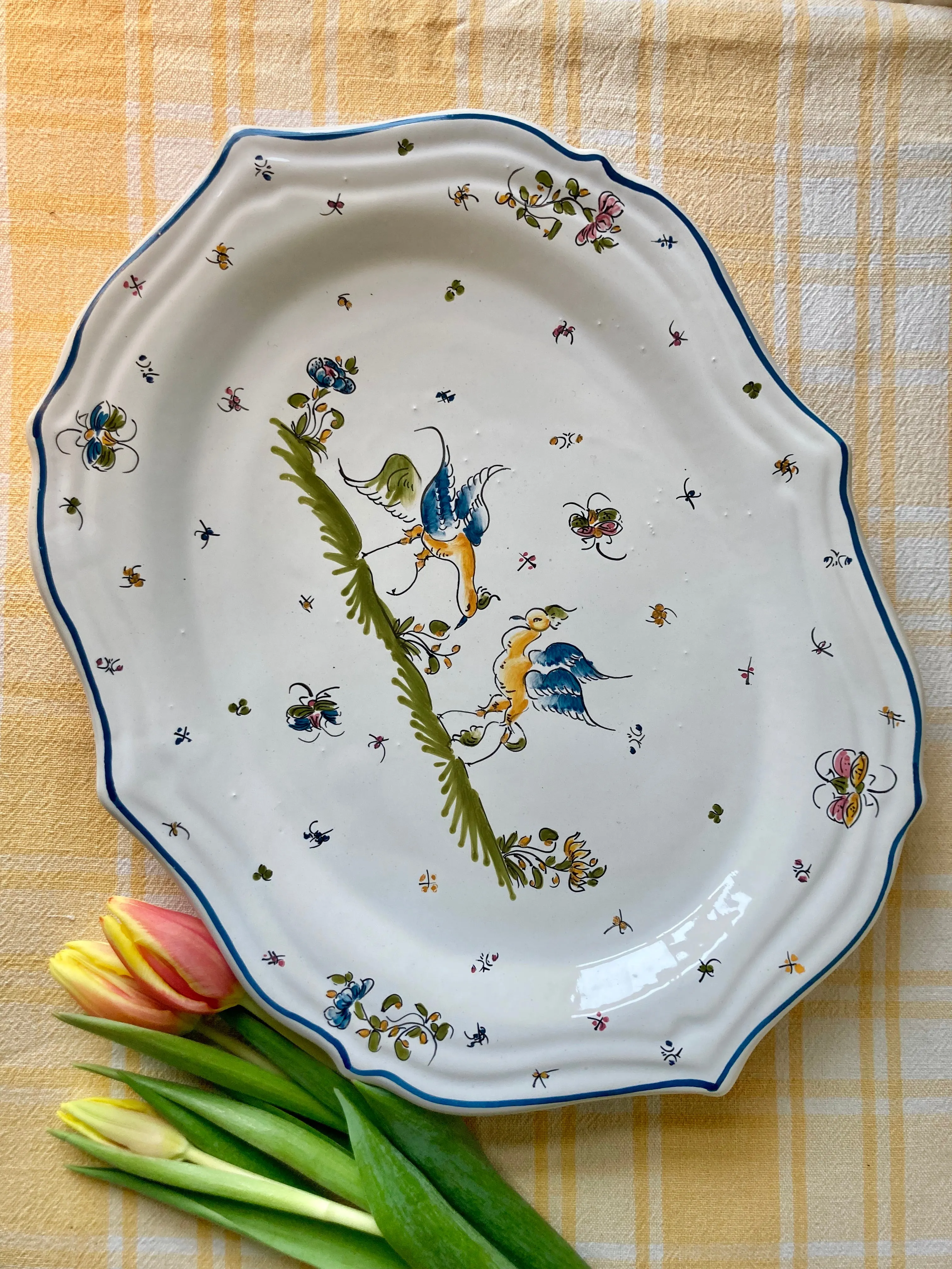 Moustiers - French faience decorative platter