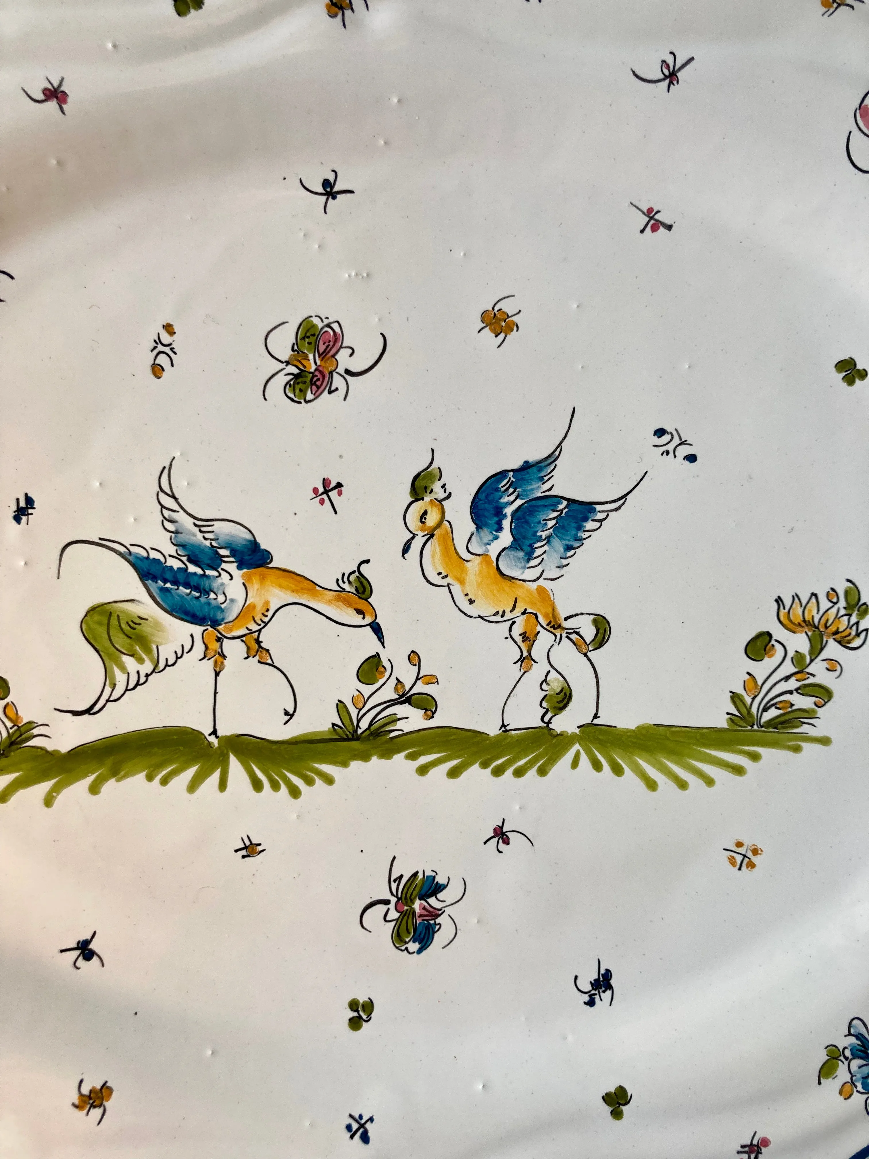 Moustiers - French faience decorative platter