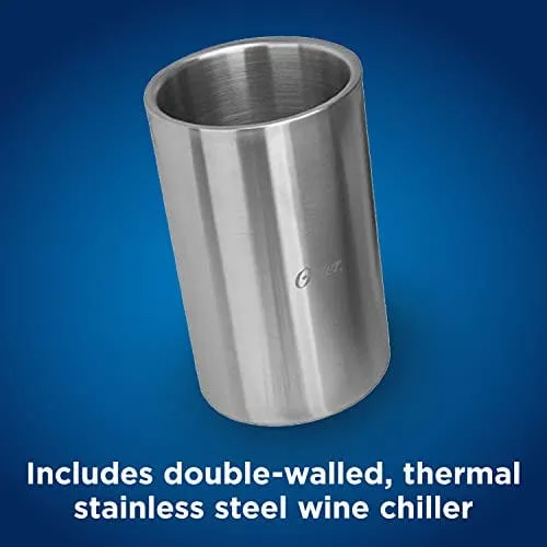 Oster Rechargeable and Cordless Wine Opener with Chiller