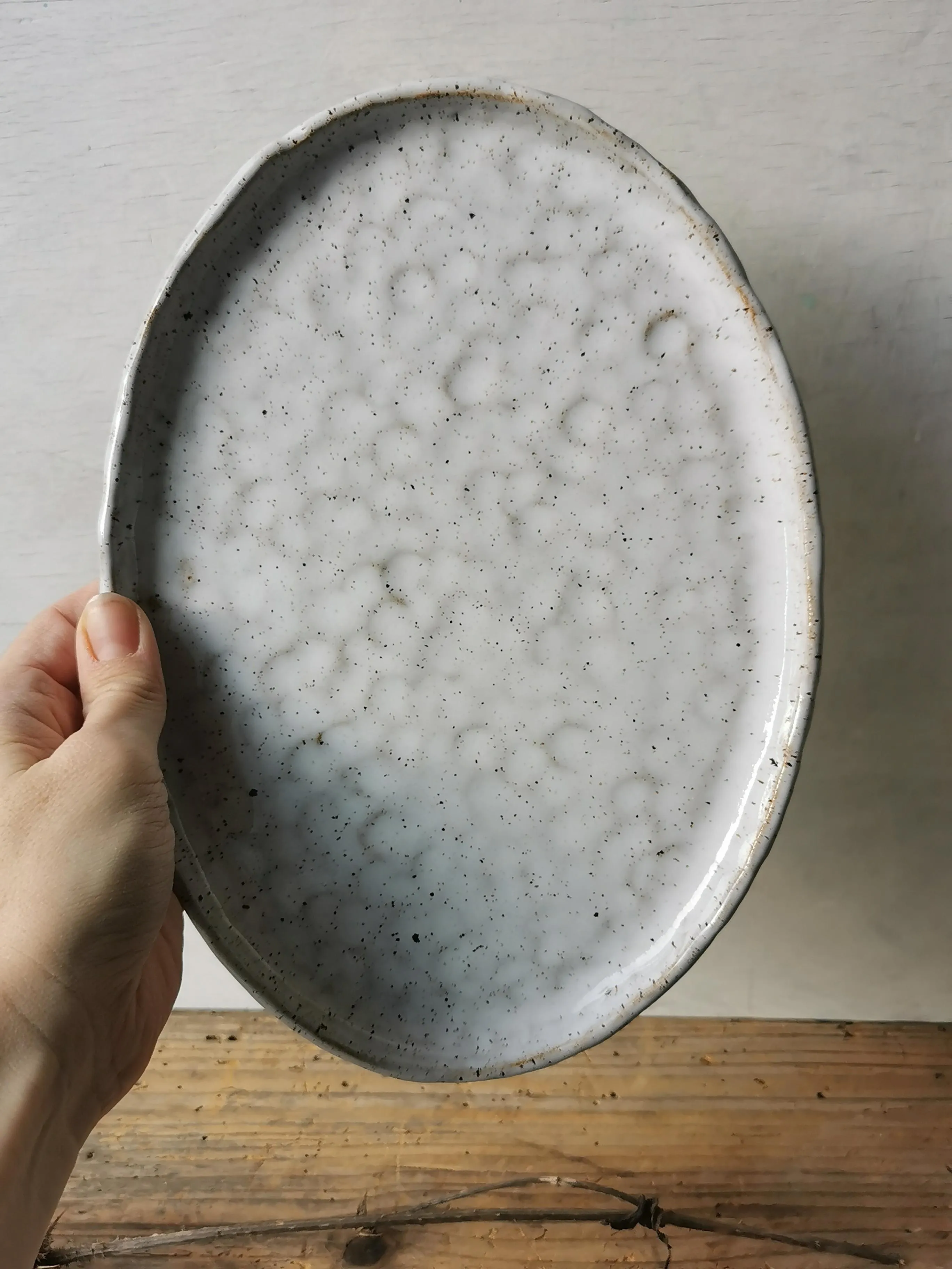 Oval serving platter